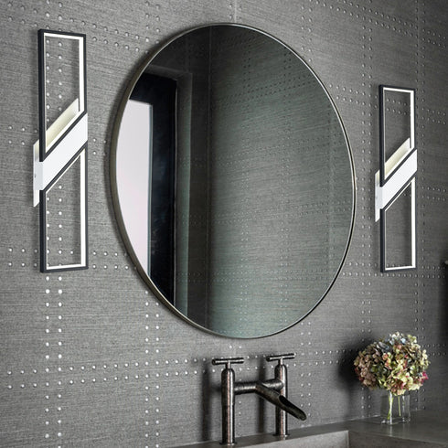 Etna Black LED Wall Sconce Modern Wall Light Indoor Rectangle